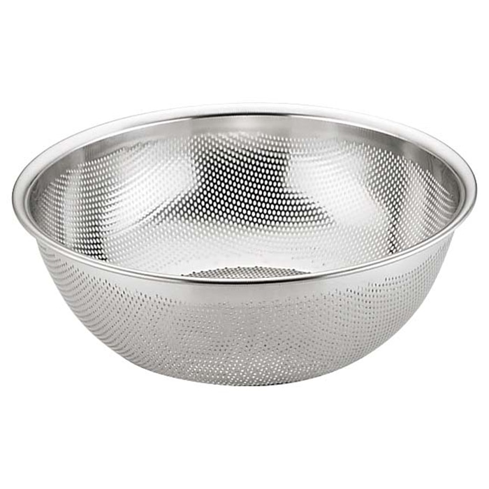 UK 18-8 HACCP パンチング浅型ざる 40cm 1個(ご注文単位1個)【直送品】