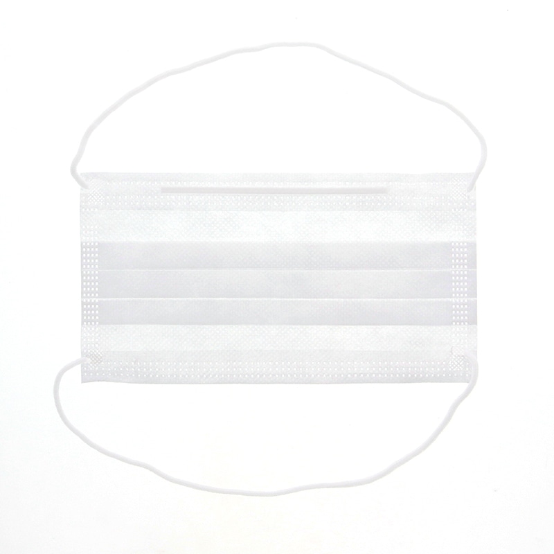 エブノ 不織布マスク プリートマスク40 2PLY オーバヘッド 1箱(100枚)