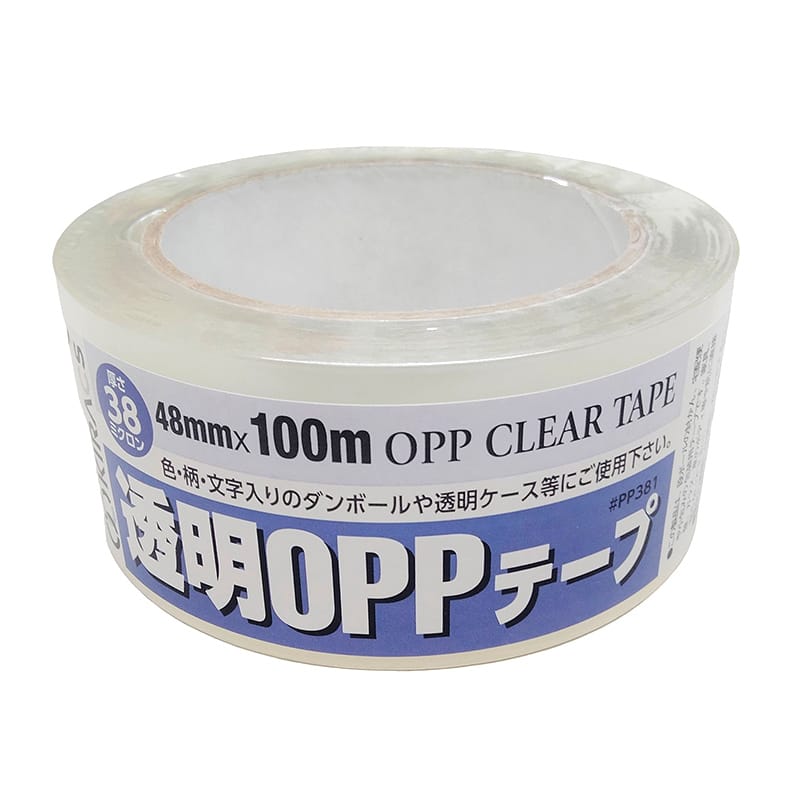 株式会社キラックス 透明OPPテープ　38 48mm×100m  1巻（ご注文単位50巻）【直送品】
