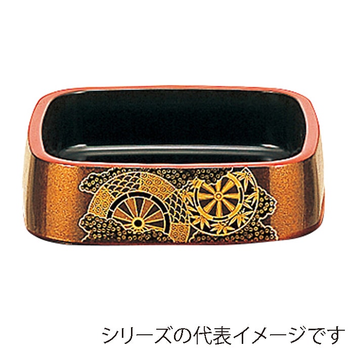 【直送品】 福井クラフト 寿司桶　9寸三味胴桶 梨地御所車 65031220 1個（ご注文単位1個）