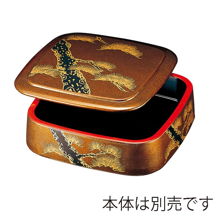 福井クラフト 寿司桶　8寸三味胴桶　蓋 梨地老松 67010600 1個（ご注文単位1個）【直送品】