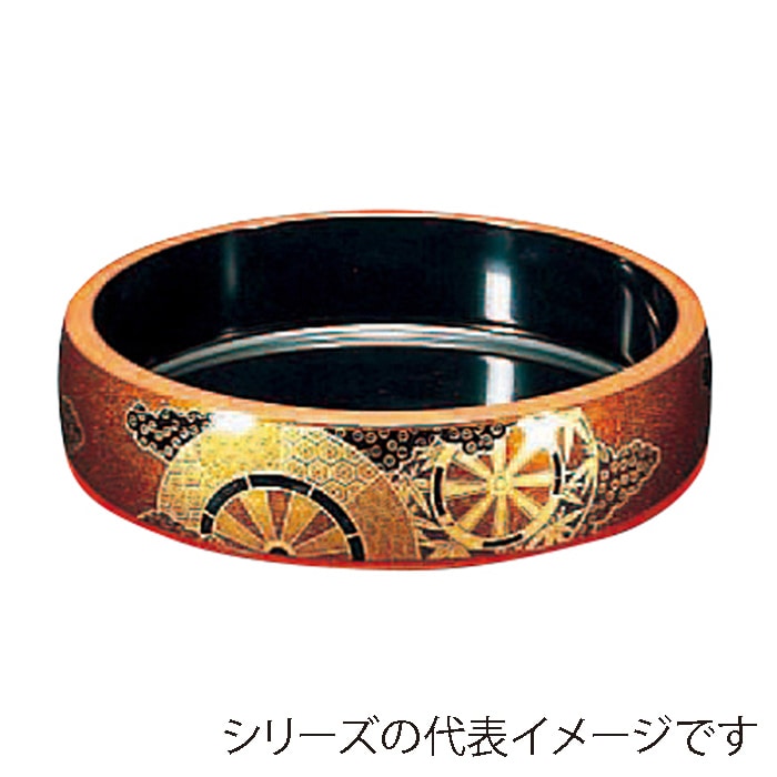 福井クラフト 寿司桶　8寸DX太鼓桶 梨地御所車 62020210 1個（ご注文単位1個）【直送品】