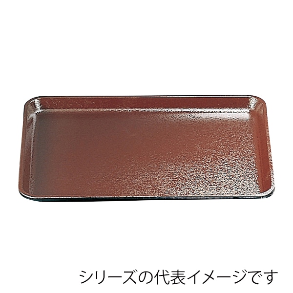 福井クラフト 長角トレー 耐熱 FRP尺4 木目長手盆 茶SL 16010820 1枚(ご注文単位1枚)【直送品】