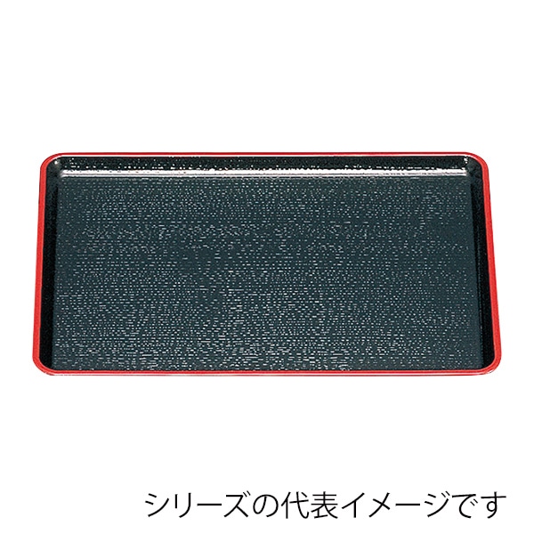 福井クラフト 長角トレー 尺5 新盆 黒天朱SL 15232200 1枚(ご注文単位1枚)【直送品】