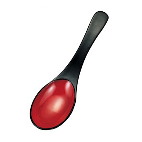 福井クラフト 耐熱ABS樹脂 レンゲ 黒内朱塗 48140870 1個(ご注文単位1個)【直送品】
