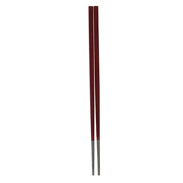 福井クラフト 越前角箸　22.5cm チーク 90030791 1組（ご注文単位1組）【直送品】