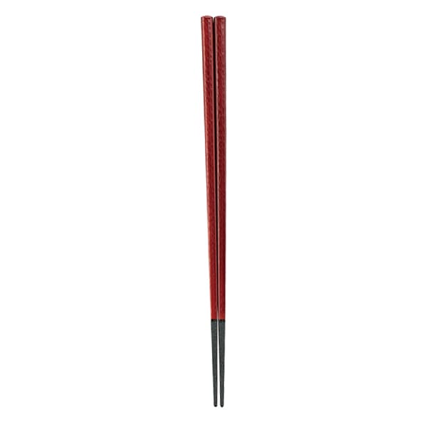 福井クラフト 四角木目箸　22.5cm 溜 90030781 1組（ご注文単位1組）【直送品】