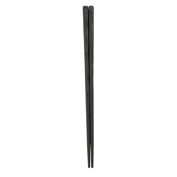 福井クラフト PBT樹脂箸　22.5cm　荒彫先太箸 黒OM 90030640 1組（ご注文単位1組）【直送品】