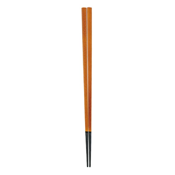 福井クラフト 四角木目箸　22.5cm 春慶塗 90030782 1組（ご注文単位1組）【直送品】