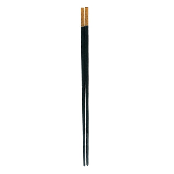 福井クラフト PBT樹脂箸 25cm 和洋中先丸箸 黒OM/金粉蒔 85915530 1組(ご注文単位1組)【直送品】