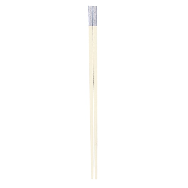 福井クラフト PBT樹脂箸 25cm 和洋中先丸箸 白OM/銀粉蒔 85915550 1組(ご注文単位1組)【直送品】