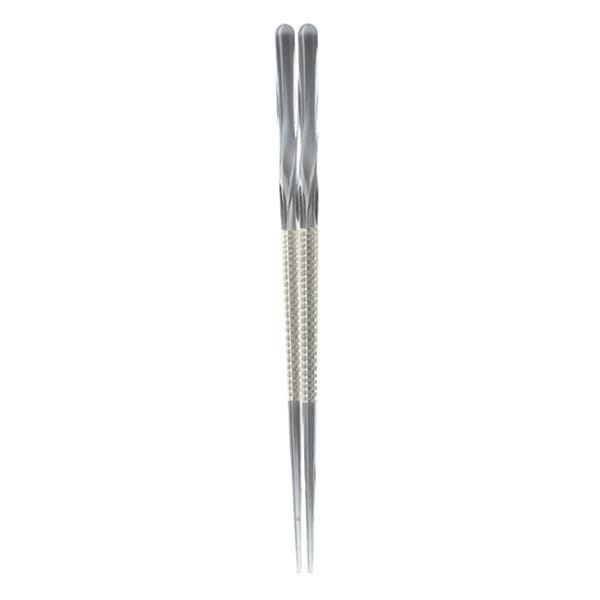 福井クラフト アクリル樹脂箸 ビードロねじり箸 23cm スパイラルシルバー 12035620 1組(ご注文単位1組)【直送品】