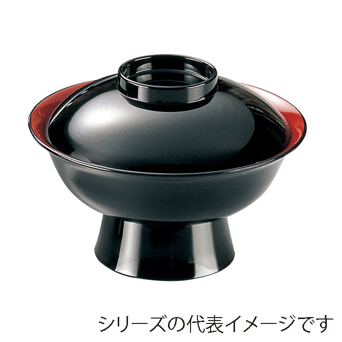福井クラフト 雑煮椀 6.5寸 飛龍椀 蓋親セット 黒 内朱 33102280 1個(ご注文単位1個)【直送品】