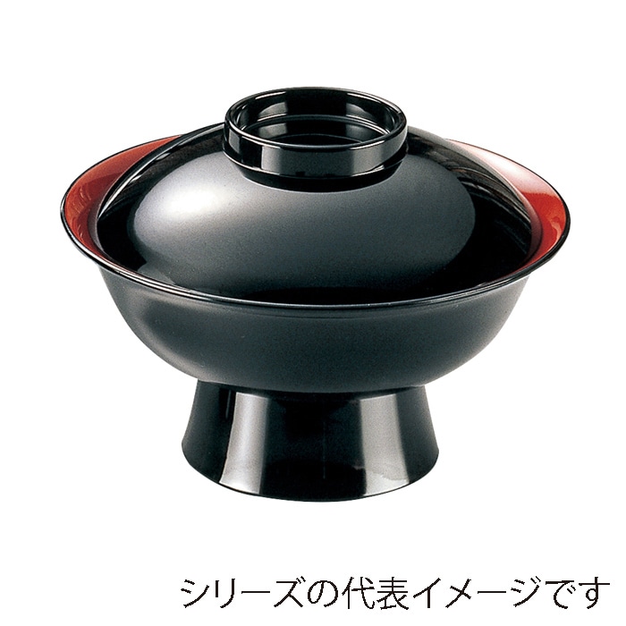 福井クラフト 雑煮椀 6.0寸 飛龍椀 蓋親セット 黒 内朱 33102290 1個(ご注文単位1個)【直送品】