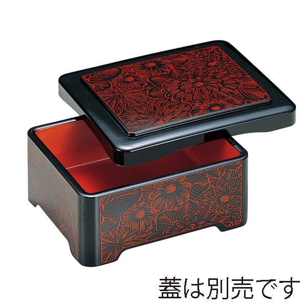 福井クラフト DX丼重 親 牡丹菊 内朱 42061112 1個(ご注文単位1個)【直送品】