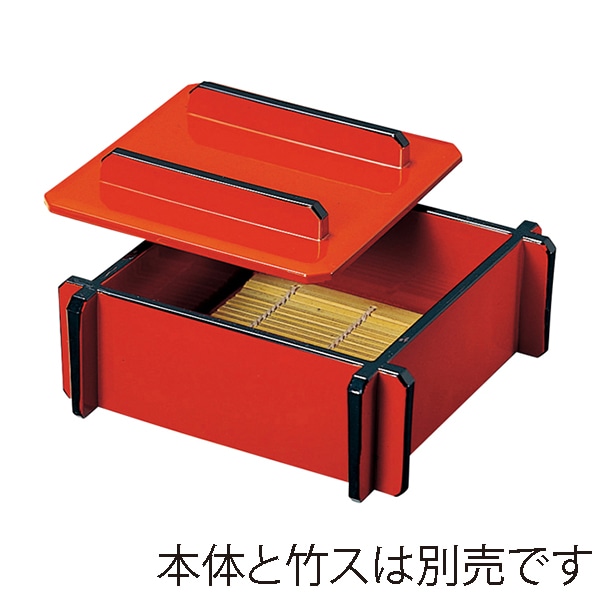 福井クラフト 5寸角井戸渕セイロ用蓋 朱天黒 45130240 1個(ご注文単位1個)【直送品】