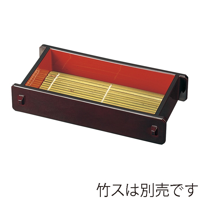 福井クラフト 7寸長手ツノセイロ　底板付 溜内朱 46191150 1個（ご注文単位1個）【直送品】