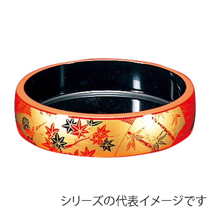 福井クラフト 寿司桶　尺5寸DX太鼓桶 朱扇面 62020380 1個（ご注文単位1個）【直送品】