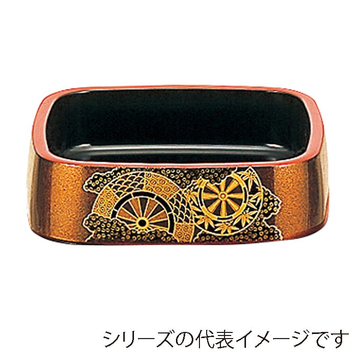 福井クラフト 寿司桶　尺1寸三味胴桶 梨地御所車 65031240 1個（ご注文単位1個）【直送品】