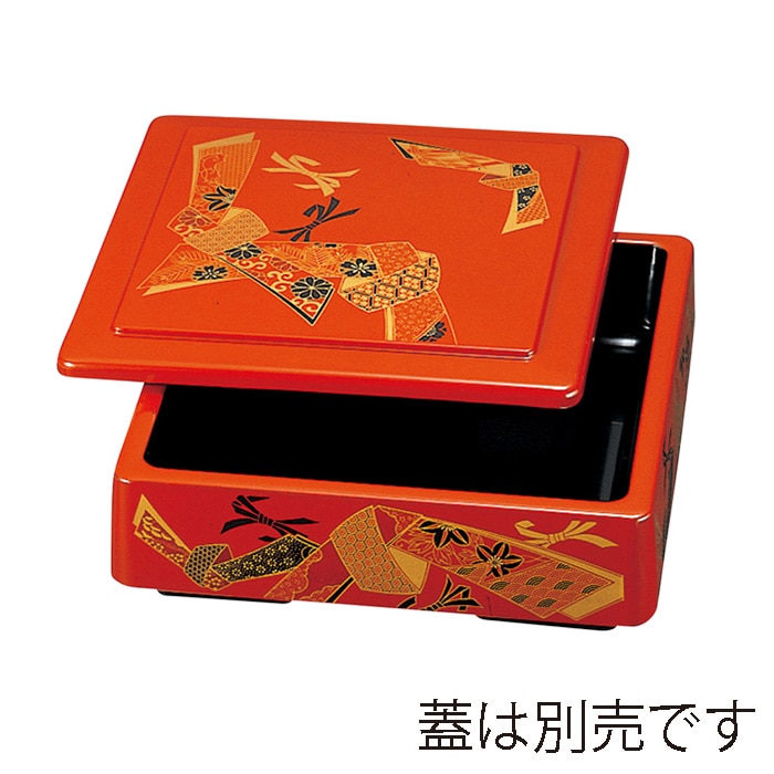 福井クラフト 寿司桶　7寸角桶 朱ムスビ 67020330 1個（ご注文単位1個）【直送品】