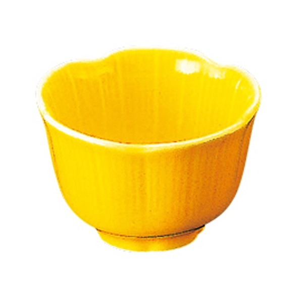 福井クラフト 陶器珍味 梅型 小 黄釉 89600390 1個(ご注文単位1個)【直送品】