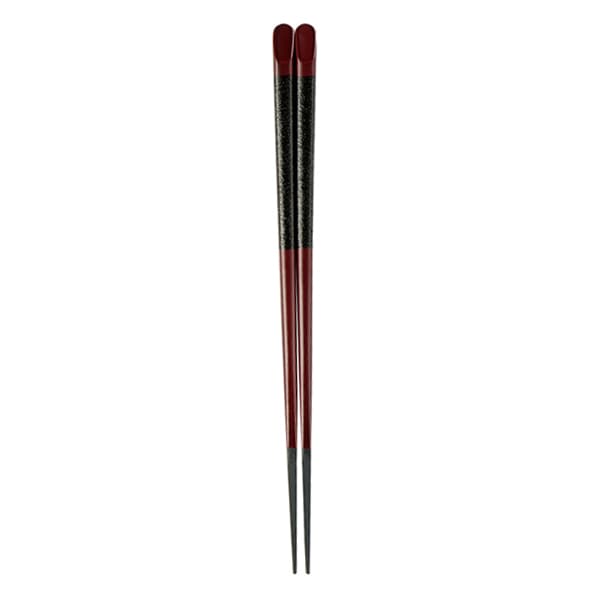 福井クラフト 天削先角箸　22.7cm 溜黒乾漆帯 90030638 1組（ご注文単位1組）【直送品】