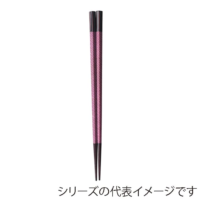 福井クラフト 五角箸　22.5cm 千代紙紫豆紋 90031540 1組（ご注文単位1組）【直送品】