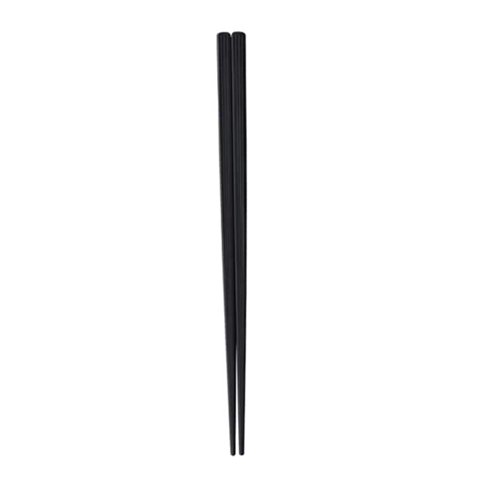 福井クラフト PBT樹脂箸　21cm　筋目角箸 黒OM 90031830 1組（ご注文単位1組）【直送品】