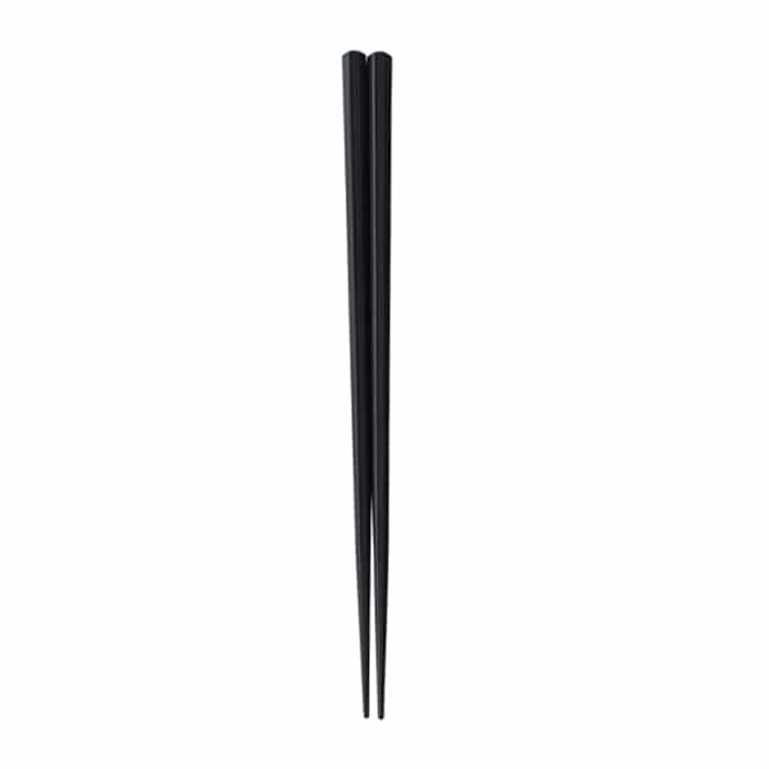 福井クラフト PBT樹脂箸　21cm　筋目六角箸 黒OM 90031850 1組（ご注文単位1組）【直送品】