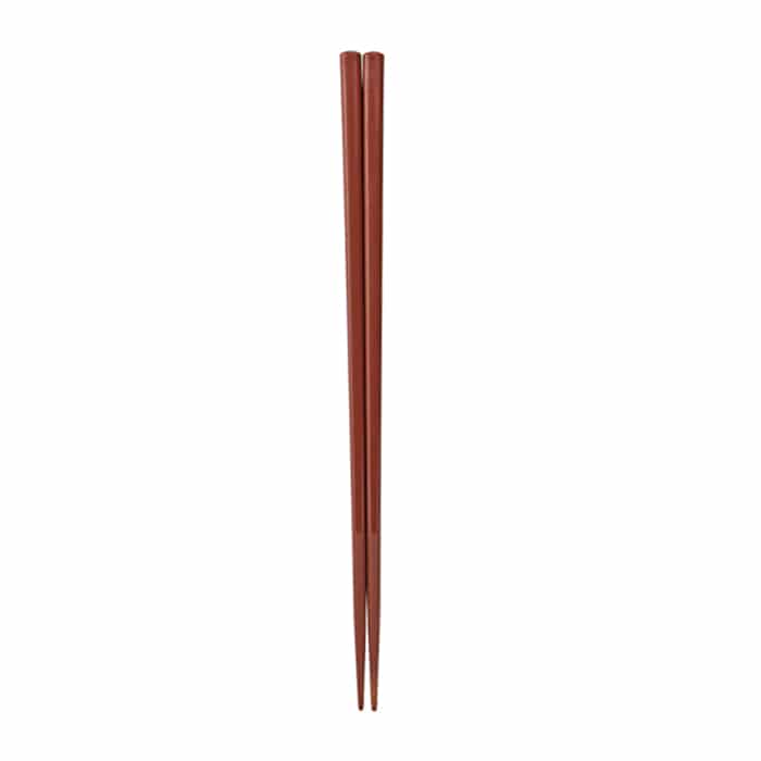 福井クラフト PBT樹脂箸 21cm 四角無地箸 茶OM 90032159 1組(ご注文単位1組)【直送品】