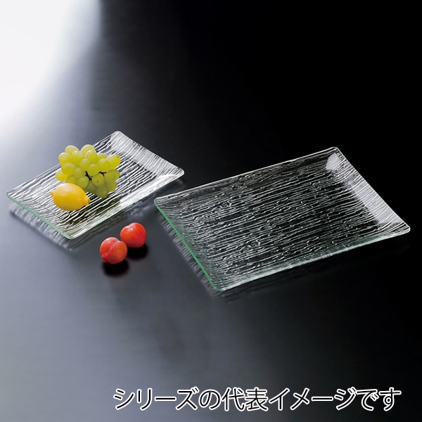 福井クラフト アクリル盛皿 さざ波 長角盛皿 35.7cm 51354680 1個(ご注文単位1個)【直送品】