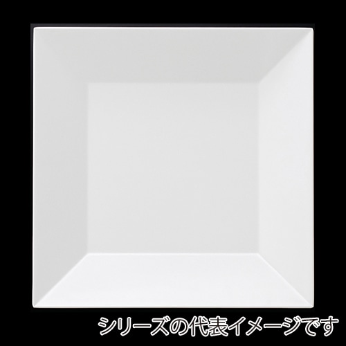 福井クラフト メラミン皿 30.5cm スクエアー盛皿 ホワイト 51353730 1個(ご注文単位1個)【直送品】