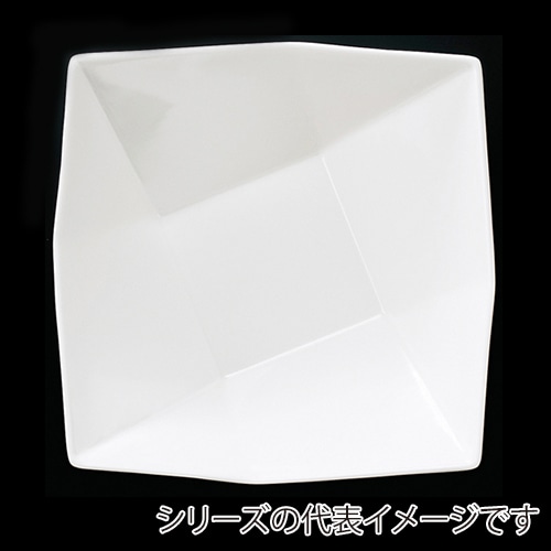 福井クラフト メラミン鉢 32.5cm 折紙盛鉢 ホワイト 51353860 1個(ご注文単位1個)【直送品】