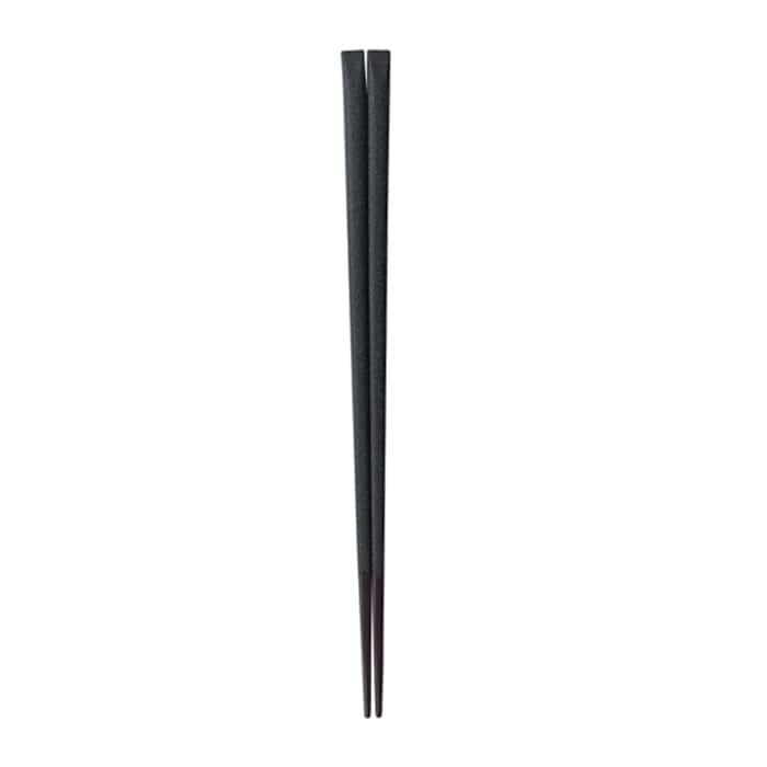 福井クラフト 舟型長角丸箸　22.5cm グレー乾漆 90022615 1組（ご注文単位1組）【直送品】