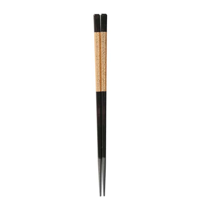 福井クラフト 面取角箸　22.6cm 金盛り帯 30010190 1組（ご注文単位1組）【直送品】