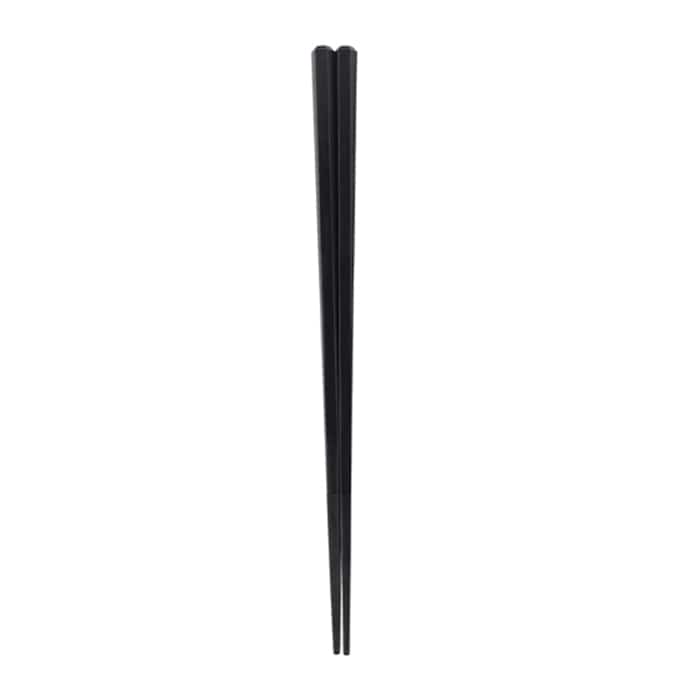 福井クラフト SPS樹脂箸　22.5cm　頭面取り六角先四角箸 黒OM 30002940 1組（ご注文単位1組）【直送品】
