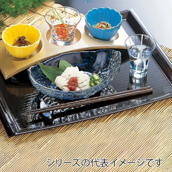 福井クラフト 長角トレー 尺2 Uライン盆 黒SL 11009750 1枚(ご注文単位1枚)【直送品】