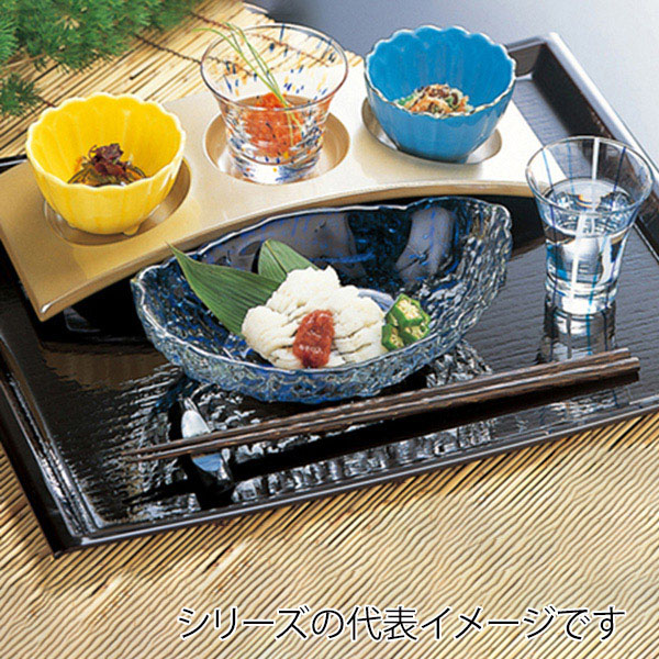 福井クラフト 長角トレー 尺3 Uライン盆 黒SL 11009755 1枚(ご注文単位1枚)【直送品】
