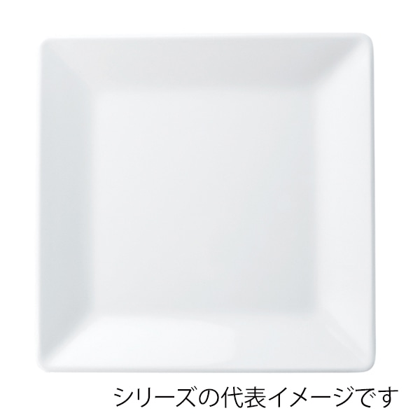 福井クラフト メラミン皿 36.2cm 角盛皿隅丸角盛皿 ホワイト 51022430 1個(ご注文単位1個)【直送品】