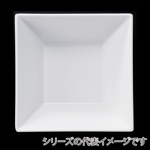 福井クラフト メラミン鉢 13.8cm スクエア盛鉢 ホワイト 51022280 1個(ご注文単位1個)【直送品】