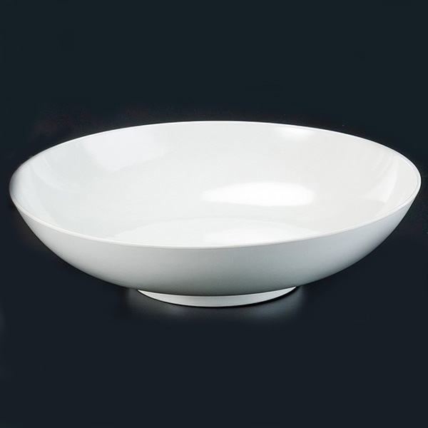 福井クラフト メラミン鉢 φ61cm ビックロクロ目鉢丸盛鉢 白グロス 75006120 1個(ご注文単位1個)【直送品】