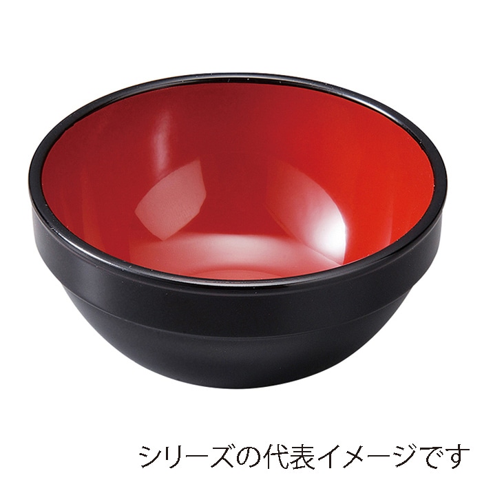 福井クラフト φ75スタックボール 小 黒内朱 51272186 1個(ご注文単位1個)【直送品】