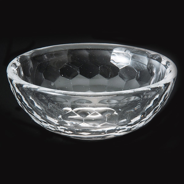 福井クラフト アクリル亀甲カット鉢 全面塗装 φ7cm 透明 75007050 1個(ご注文単位1個)【直送品】