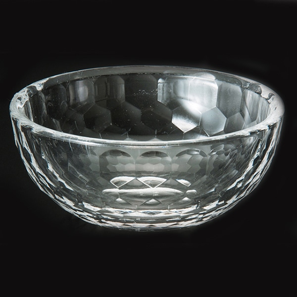 福井クラフト アクリル亀甲カット鉢 全面塗装 φ8cm 透明 75007060 1個(ご注文単位1個)【直送品】