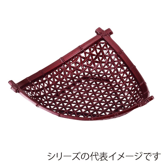 福井クラフト 竹盛皿　5.5寸やすらぎ三角皿 茶パール 51030940 1個（ご注文単位1個）【直送品】