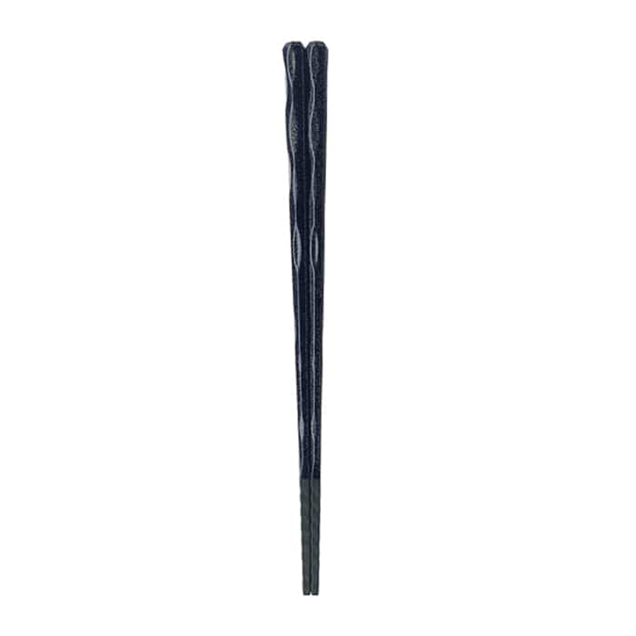 福井クラフト 六角一刀彫　麺泉箸　23cm 紺輝き 62160830 1組（ご注文単位1組）【直送品】