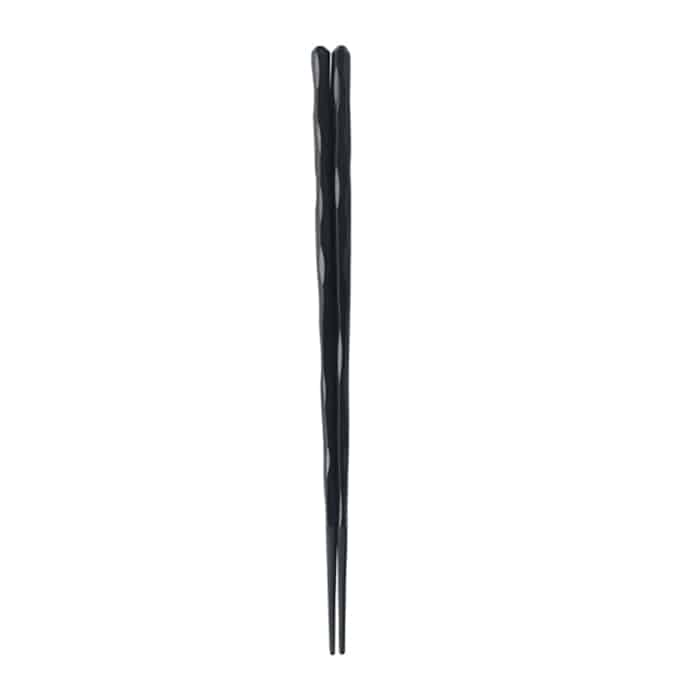 福井クラフト PBT樹脂箸　23.5cm　細六角一刀彫 黒OM 90023167 1組（ご注文単位1組）【直送品】