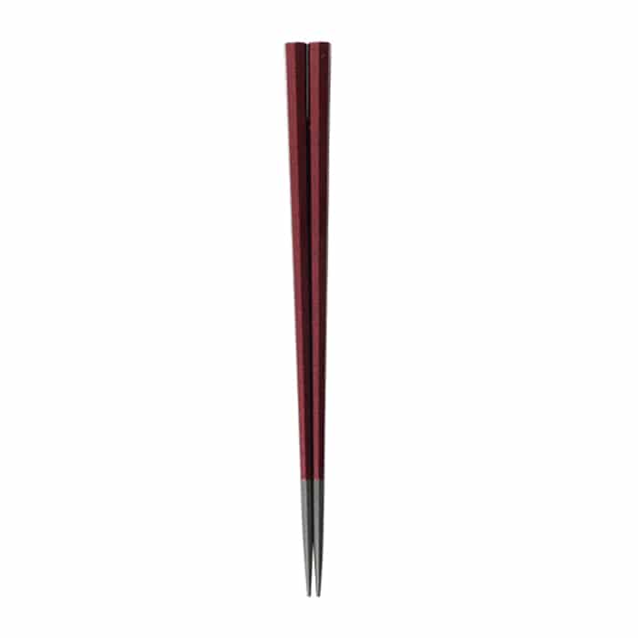 福井クラフト 七角箸　22.5cm ワイン輝き 30010350 1組（ご注文単位1組）【直送品】