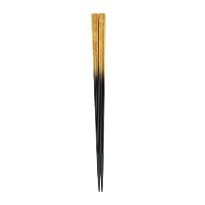 福井クラフト 七角箸　22.5cm 二色金箔 80601240 1組（ご注文単位1組）【直送品】