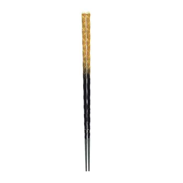 福井クラフト 細亀甲一刀彫　23.5cm 二色金箔 80601570 1組（ご注文単位1組）【直送品】